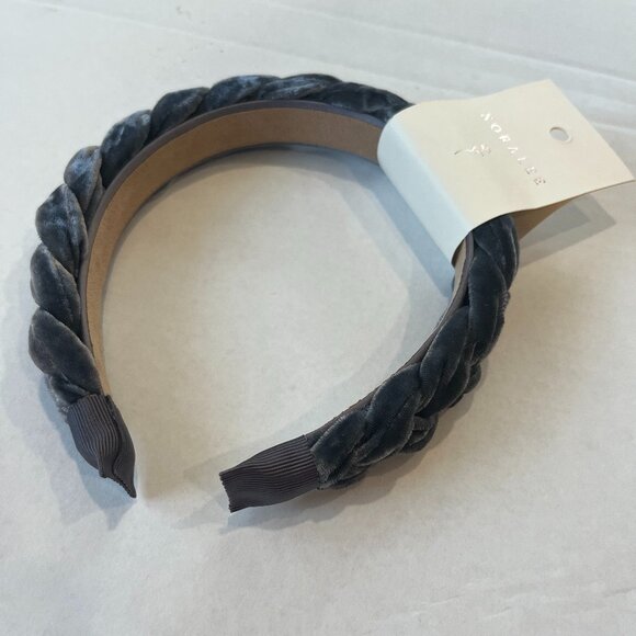 Girl - OS - (1 is NWT (sold)) Noralee Velvet Braided Headband Midnight - Picture 1 of 4